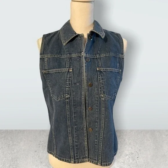 Eddie Bauer Denim Vest - Picture 2 of 3